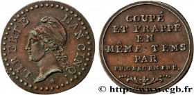 DIRECTOIRE
Type : Essai de un centime en étain bronzé, procédé de Gengembre 
Date : An 5 (1796-1797) 
Mint name / Town : Paris 
Metal : bronzed tin 
D...