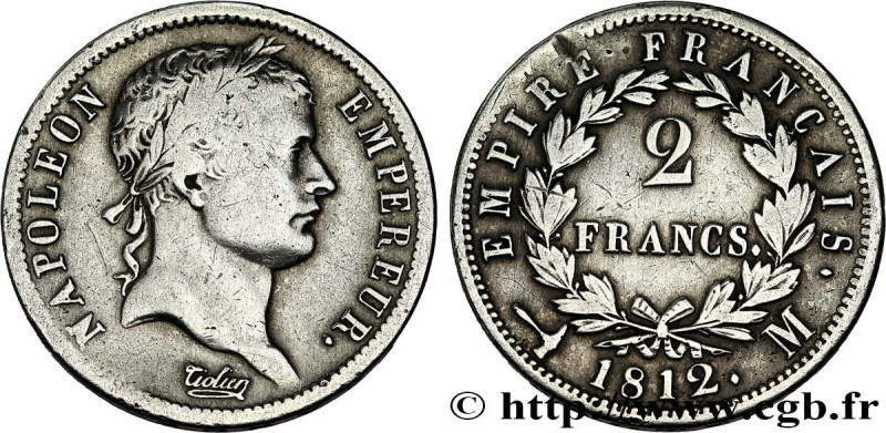 PREMIER EMPIRE / FIRST FRENCH EMPIRE
Type : 2 francs Napoléon Ier tête laurée, E...