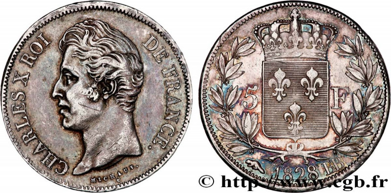 CHARLES X
Type : 5 francs Charles X, 2e type 
Date : 1828 
Mint name / Town : St...