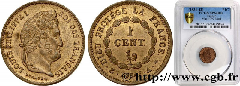LOUIS-PHILIPPE I
Type : Essai de 1 centime au coq 
Date : (1830) 
Date : n.d. 
M...