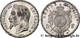 SECOND EMPIRE
Type : 5 francs Napoléon III, tête laurée 
Date : 1868 
Mint name / Town : Strasbourg 
Quantity minted : 11.399.447 
Metal : silver 
Mil...