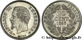 SECOND EMPIRE
Type : 20 centimes Napoléon III, tête nue 
Date : 1853 
Mint name / Town : Paris 
Quantity minted : 679863 
Metal : silver 
Millesimal f...