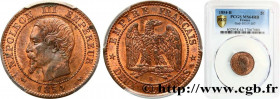SECOND EMPIRE
Type : Deux centimes Napoléon III, tête nue 
Date : 1854 
Mint name / Town : Rouen 
Quantity minted : 1995174 
Metal : bronze 
Diameter ...