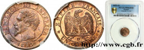 SECOND EMPIRE
Type : Un centime Napoléon III, tête nue 
Date : 1853 
Mint name / Town : Lyon 
Quantity minted : 998049 
Metal : bronze 
Diameter : 15 ...
