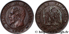 SECOND EMPIRE
Type : Un centime Napoléon III, tête nue 
Date : 1854 
Mint name / Town : Lyon 
Quantity minted : 1511508 
Metal : bronze 
Diameter : 15...
