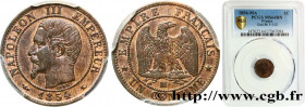 SECOND EMPIRE
Type : Un centime Napoléon III, tête nue 
Date : 1854 
Mint name / Town : Marseille 
Quantity minted : 1997747 
Metal : bronze 
Diameter...
