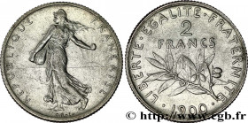 III REPUBLIC
Type : 2 francs Semeuse 
Date : 1900 
Quantity minted : 450938 
Metal : silver 
Millesimal fineness : 835  ‰
Diameter : 27,31  mm
Orienta...