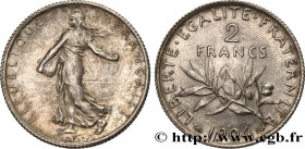 III REPUBLIC
Type : 2 francs Semeuse 
Date : 1904 
Quantity minted : 1500000 
Metal : silver 
Millesimal fineness : 835  ‰
Diameter : 27,21  mm
Orient...