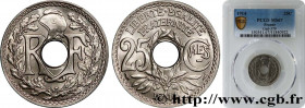 III REPUBLIC
Type : 25 centimes Lindauer, Cmes souligné 
Date : 1914 
Quantity minted : 941133 
Metal : nickel 
Diameter : 24  mm
Orientation dies : 6...