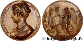 LOUIS XVIII
Type : Médaille, Valeur et fidélité, Marie-Thérèse, duchesse d’Angoulême, Visite des champs vendéens 
Date : 1823 
Metal : bronze 
Diamete...