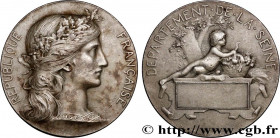 III REPUBLIC
Type : Médaille, Département de la Seine, Agriculture 
Date : n.d. 
Metal : silver plated bronze 
Diameter : 50  mm
Weight : 66,67  g.
Ed...