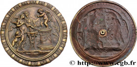 ART, PAINTING AND SCULPTURE
Type : Médaille, scène décorative 
Date : n.d. 
Metal : bronze 
Diameter : 153  mm
Engraver : Boucher 
Weight : 488,50  g....
