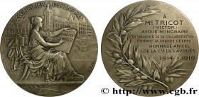 III REPUBLIC
Type : Médaille, Souvenir de collaboration pendant la grande guerre 
Date : 1919 
Metal : silver 
Millesimal fineness : 950  ‰
Diameter :...