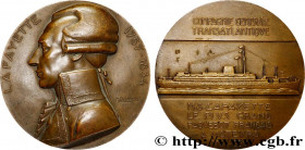 III REPUBLIC
Type : Médaille, Paquebot M. S. Lafayette 
Date : (1930) 
Metal : bronze 
Diameter : 67,5  mm
Engraver : Delannoy 
Weight : 154,36  g.
Ed...