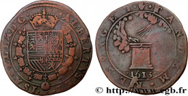 LOVE AND MARRIAGE
Type : Mariage d’Albert et d’Isabelle 
Date : 1613 
Metal : red copper 
Diameter : 29  mm
Orientation dies : 7  h.
Weight : 5  g.
Ob...