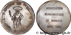PROFESIONAL ASSOCIATIONS - TRADE UNIONS
Type : ASSOCIATION NUMISMATIQUE DE MONACO 
Date : 1983 
Quantity minted : 104 
Metal : silver 
Diameter : 34,2...