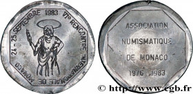 PROFESIONAL ASSOCIATIONS - TRADE UNIONS
Type : ASSOCIATION NUMISMATIQUE DE MONACO 
Date : 1983 
Quantity minted : 260 
Metal : tin 
Diameter : 34,2  m...