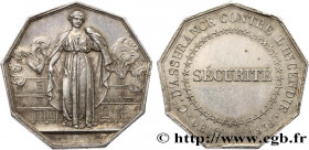 INSURANCES
Type : SECURITE 
Date : 1838 
Metal : silver 
Diameter : 25  mm
Orientation dies : 12  h.
Weight : 9,30  g.
Edge : Lisse 
Puncheon : abeill...
