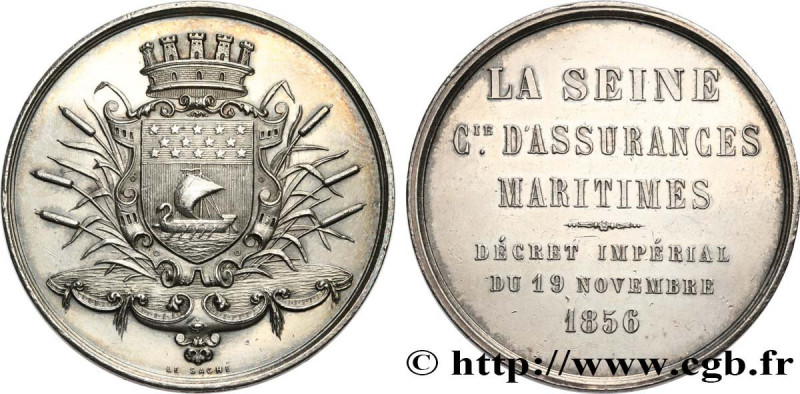 INSURANCES
Type : La Seine 
Date : 1856 
Metal : silver 
Diameter : 35  mm
Orien...