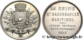 INSURANCES
Type : La Seine 
Date : 1856 
Metal : silver 
Diameter : 35  mm
Orientation dies : 12  h.
Weight : 20,37  g.
Edge : lisse 
Puncheon : main ...