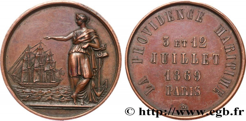 INSURANCES
Type : LA PROVIDENCE MARITIME 
Date : 1869 
Metal : copper 
Diameter ...