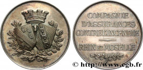 INSURANCES
Type : COMPAGNIE D’ASSURANCES CONTRE L’INCENDIE - RHIN ET MOSELLE 
Date : 1881 
Metal : silver 
Diameter : 37  mm
Orientation dies : 12  h....