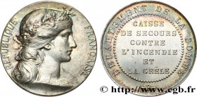 INSURANCES
Type : Assurances mutuelles contre l’incendie et la grêle (DEPARTEMENT de La Somme) 
Date : n.d. 
Metal : silver 
Diameter : 37  mm
Orienta...