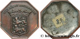 INSURANCES
Type : La Normandie - épreuve uniface 
Date : 1840 
Metal : copper 
Diameter : 33  mm
Orientation dies : 12  h.
Weight : 16,92  g.
Edge : L...