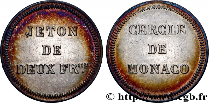 CASINOS AND GAMES
Type : CERCLE DE MONACO 
Date : 1860 
Metal : silver 
Diameter...