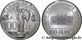 CASINOS AND GAMES
Type : Casino de MONTE CARLO - 100 FRANCS PROOF 
Date : 1979 
Metal : silver 
Millesimal fineness : 500  ‰
Diameter : 38,5  mm
Orien...