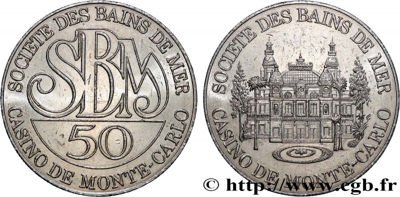 CASINOS AND GAMES
Type : Casino de MONTE CARLO - 50 FRANCS 
Date : 1988 
Metal :...
