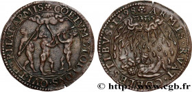 NETHERLANDS
Type : ASSASSINAT DU COMTE ULRIC VAN VALKENSTEIN PAR MENDOCA 
Date : 1593 
Mint name / Town : s.l. 
Metal : copper 
Diameter : 30  mm
Orie...