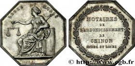 19TH CENTURY NOTARIES (SOLICITORS AND ATTORNEYS)
Type : Notaires de Chinon 
Date : n.d. 
Metal : silver 
Diameter : 32  mm
Orientation dies : 12  h.
W...