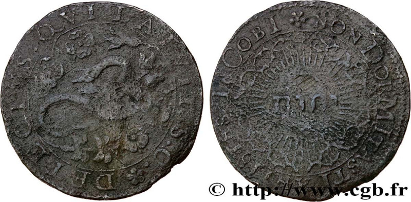 SPANISH NETHERLANDS - COUNTY OF FLANDERS - ALBERT AND ISABELLA
Type : Jeton CU 2...