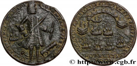 UNITED KINGDOM
Type : Prise de Porto Bello par l’Amiral Vernon 
Date : (c.1739) 
Metal : copper 
Diameter : 27,5  mm
Orientation dies : 6  h.
Weight :...
