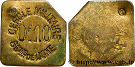 MILITARY JETONS, TOKENS AND COINS
Type : 10 Centimes 
Date : n.d. 
Mint name / Town : COSNE 
Metal : brass 
Diameter : 18,5  mm
Orientation dies : 12 ...