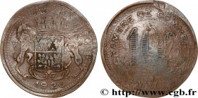CHAMBRES DE COMMERCE / CHAMBRES DE COMMERCE
Type : 10 Centimes 
Date : 1920 
Mint name / Town : Amiens 
Metal : bronze 
Diameter : 26  mm
Orientation ...