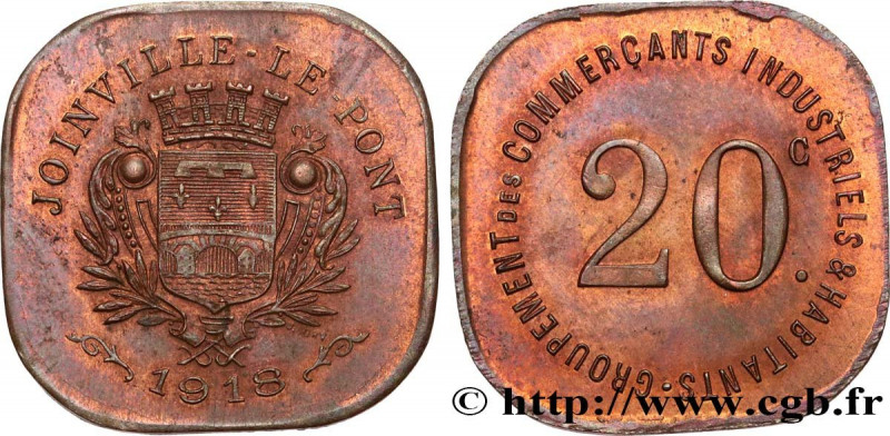 GROUP OF TRADERS AND INDUSTRIALS
Type : ESSAI 20 Centimes 
Date : 1918 
Mint nam...