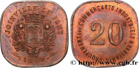 GROUP OF TRADERS AND INDUSTRIALS
Type : ESSAI 20 Centimes 
Date : 1918 
Mint name / Town : Joinville-Le-Pont 
Metal : red copper 
Diameter : 26  mm
Or...