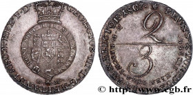 GERMANY - HANOVER
Type : 2/3 Thaler Georges III 
Date : 1807 
Mint name / Town : Hanovre 
Metal : silver 
Millesimal fineness : 900  ‰
Diameter : 33  ...