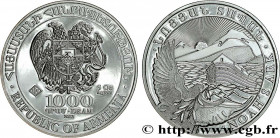ARMENIA
Type : 1000 Dram Arche de Noé 
Date : 2012 
Quantity minted : 3550 
Metal : silver 
Millesimal fineness : 999  ‰
Diameter : 60,2  mm
Orientati...
