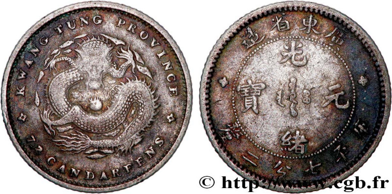 CHINA
Type : 10 Cents province de Guangdong - Dragon 
Date : 1890-1908 
Mint nam...