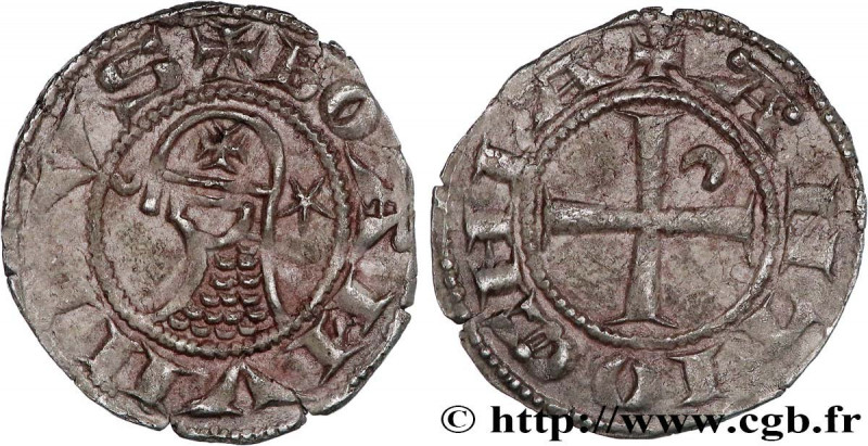 CRUSADES - PRINCIPALITY OF ANTIOCHUS - BOHEMOND III
Type : Denier 
Date : c. 114...