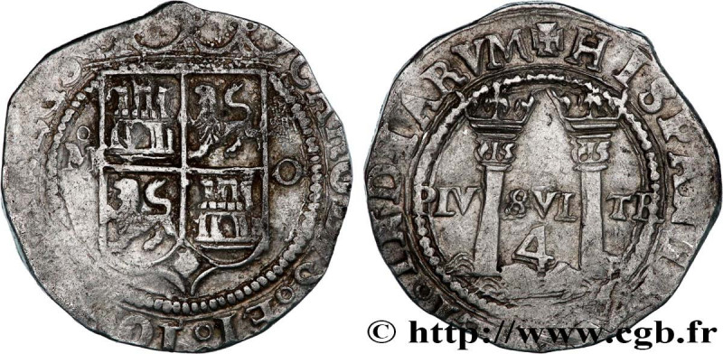 SPAIN - KINGDOM OF SPAIN - JOANNA AND CHARLES
Type : 4 Reales 
Date : n.d. 
Mint...