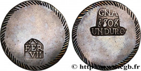 SPAIN - SIEGE OF GERONA
Type : 5 Pesetas ou Duro 
Date : 1808 
Mint name / Town : Gérone 
Quantity minted : 82711 
Metal : silver 
Diameter : 38  mm
O...