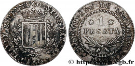 SPAIN - BARCELONA
Type : 1 Peseta Isabelle II 
Date : 1836 
Mint name / Town : Barcelone 
Metal : silver 
Diameter : 25  mm
Orientation dies : 6  h.
W...
