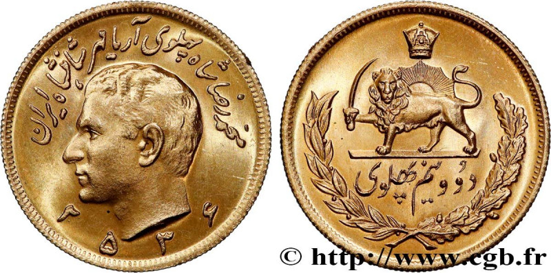 IRAN
Type : 2 1/2 Pahlavi Shah Mohammad Reza Pahlavi MS 2536 
Date : (1977) 
Qua...