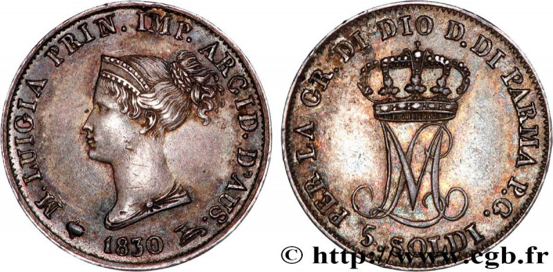ITALY - PARMA AND PIACENZA
Type : 5 soldi Marie-Louise 
Date : 1830 
Mint name /...