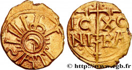 ITALY - SICILY - HENRY VI
Type : Tari d’or 
Date : (1166-1189) 
Date : n.d. 
Mint name / Town : Messine ou Palerme 
Metal : gold 
Diameter : 12,5  mm
...