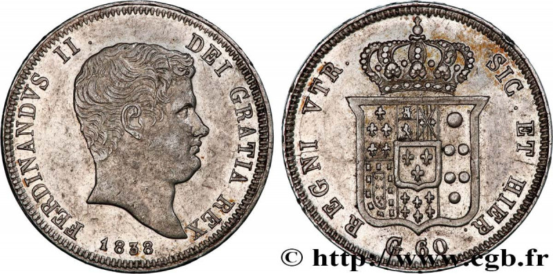 ITALY - KINGDOM OF THE TWO SICILIES
Type : 60 Grana Ferdinand II 
Date : 1838 
M...